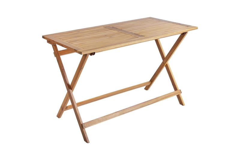 Fällbara utemöbler Prossedi - Beige, ljust trä - Utemöbler & utemiljö - Utegrupp - Matgrupp utomhus