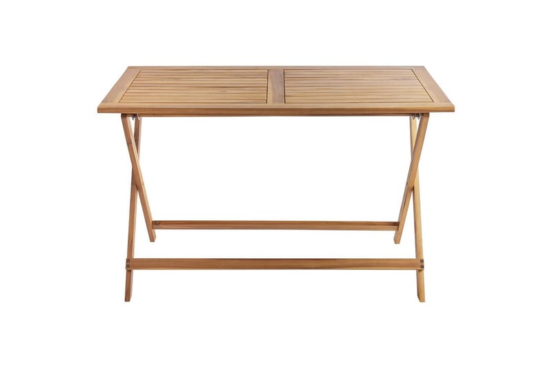 Fällbara utemöbler Prossedi - Beige, ljust trä - Utemöbler & utemiljö - Utegrupp - Matgrupp utomhus