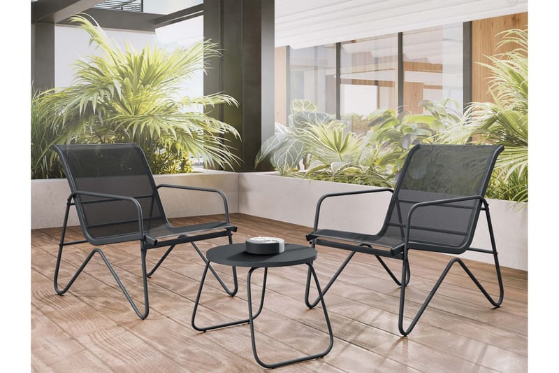 Glenhollow Caféset Utomhus - Grå - Utemöbler & utemiljö - Utegrupp - Cafegrupp & cafeset