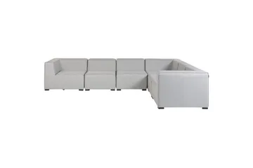 Hörnsoffa med fotpall Arezzo Grå/svart, Vänstervänd - Grå/svart, Vänstervänd - Utemöbler & utemiljö - Loungemöbler - Loungeset & loungegrupp