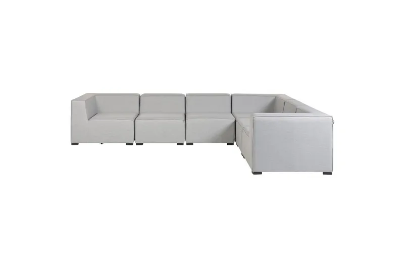 Hörnsoffa med fotpall Arezzo Grå/svart, Vänstervänd - Grå/svart, Vänstervänd - Utemöbler & utemiljö - Loungemöbler - Loungeset & loungegrupp