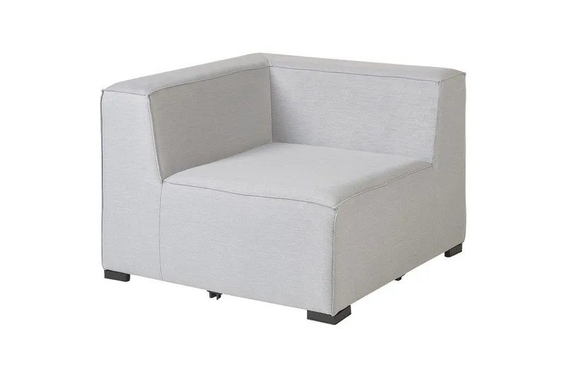 Hörnsoffa med fotpall Arezzo Grå/svart, Vänstervänd - Grå/svart, Vänstervänd - Utemöbler & utemiljö - Loungemöbler - Loungeset & loungegrupp