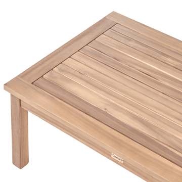 Hörnsoffa utomhus med Bord 3-Sits Arabba Vänstervänd Akaciaträ - Brun/Grå - Utemöbler & utemiljö - Utegrupp - Soffgrupp utomhus