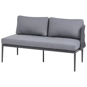 Hörnsoffa utomhus med Bord 3-Sits Leffe Högervänd - Grå - Utemöbler & utemiljö - Utegrupp - Soffgrupp utomhus