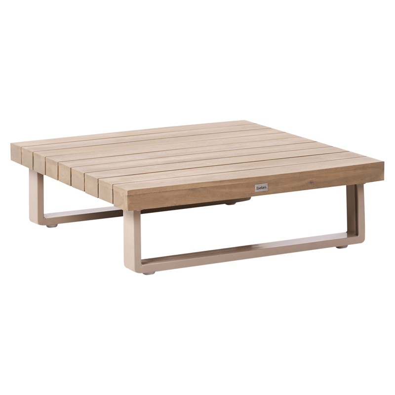 Hörnsoffa utomhus med Bord 5-Sits Mykonos Högervänd Akaciaträ - Beige/Brun - Utemöbler & utemiljö - Utegrupp - Soffgrupp utomhus