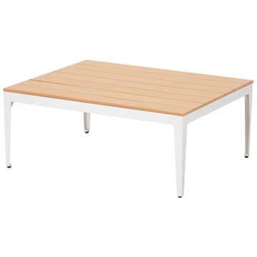 Hörnsoffa utomhus med Bord 5-Sits Positano - Brun/Vit/Brun - Utemöbler & utemiljö - Utegrupp - Soffgrupp utomhus