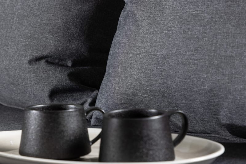 Hörnsoffset 4-sits Chania Utomhus - Svart - Utemöbler & utemiljö - Utegrupp - Soffgrupp utomhus