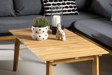 Hörnsoffset 4-sits Chania Utomhus - Svart - Utemöbler & utemiljö - Utegrupp - Soffgrupp utomhus