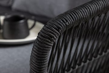 Hörnsoffset 4-sits Chania Utomhus - Svart - Utemöbler & utemiljö - Utegrupp - Soffgrupp utomhus