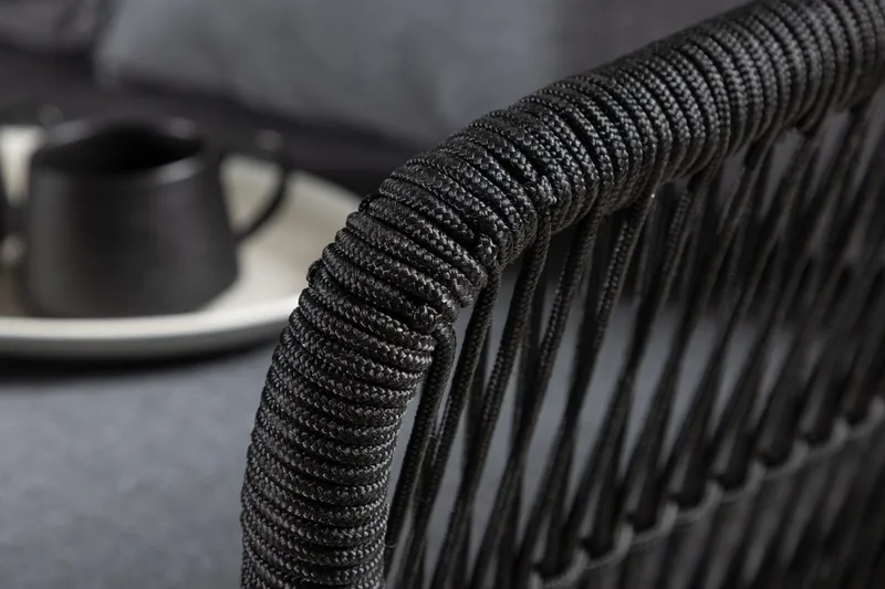 Hörnsoffset 4-sits Chania Utomhus - Svart - Utemöbler & utemiljö - Utegrupp - Soffgrupp utomhus