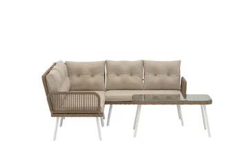 Hörnsoffset Ibiza Utomhus - Beige - Utemöbler & utemiljö - Utegrupp - Soffgrupp utomhus