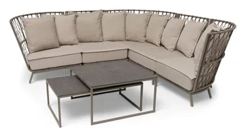 Hillerstorp Jet Set Loungesoffa Hörn - Beige - Utemöbler & utemiljö - Loungemöbler - Loungesoffor