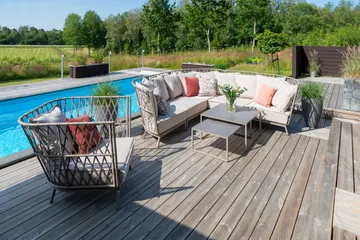 Hillerstorp Jet Set Loungesoffa Hörn - Beige - Utemöbler & utemiljö - Loungemöbler - Loungesoffor
