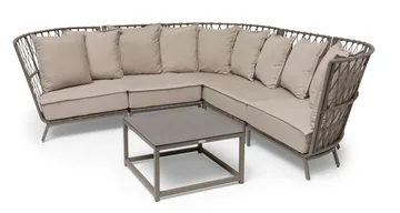 Hillerstorp Jet Set Loungesoffa Hörn - Beige - Utemöbler & utemiljö - Loungemöbler - Loungesoffor