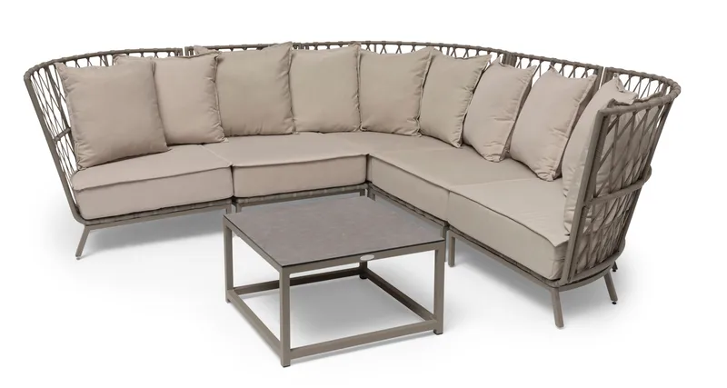 Hillerstorp Jet Set Loungesoffa Hörn - Beige - Utemöbler & utemiljö - Loungemöbler - Loungesoffor
