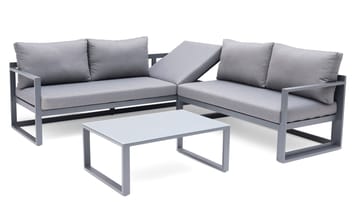 Hillerstorp Lundamo Loungegrupp Utomhus Grå - Grå - Utemöbler & utemiljö - Loungemöbler - Loungeset & loungegrupp