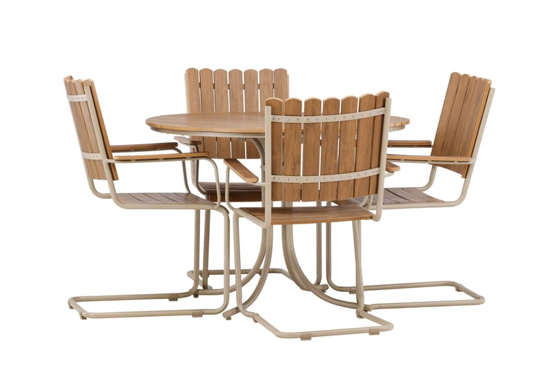 Holmsund Matgrupp Utomhus 4-sits - Beige - Utemöbler & utemiljö - Utegrupp - Matgrupp utomhus