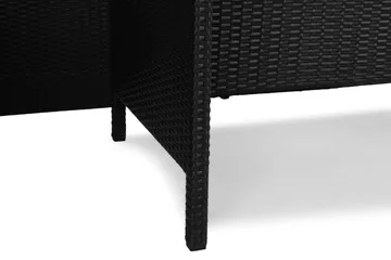 James Light Soffgrupp och Loungegrupp Utomhus 5-sits i konstrotting för trädgård och uteplats - Svart / Svarta dynor - Utemöbler & utemiljö - Utegrupp - Soffgrupp utomhus