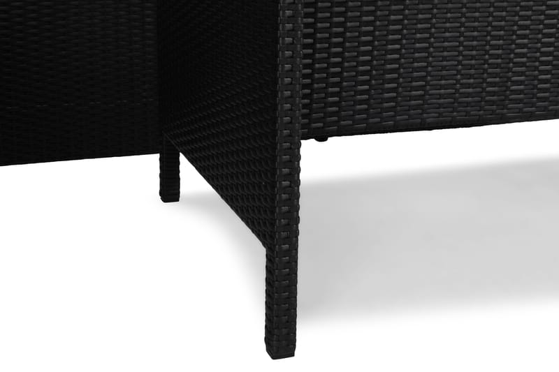 James Light Soffgrupp och Loungegrupp Utomhus 5-sits i konstrotting för trädgård och uteplats - Svart / Svarta dynor - Utemöbler & utemiljö - Utegrupp - Soffgrupp utomhus