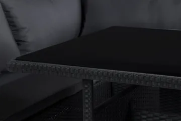 James Light Soffgrupp och Loungegrupp Utomhus 5-sits i konstrotting för trädgård och uteplats - Svart / Svarta dynor - Utemöbler & utemiljö - Utegrupp - Soffgrupp utomhus