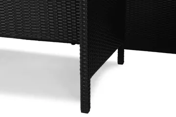 James Light Soffgrupp och Loungegrupp Utomhus  5-sits i konstrotting för Trädgård och Uteplats - Svart / Svarta dynor - Utemöbler & utemiljö - Utegrupp - Soffgrupp utomhus