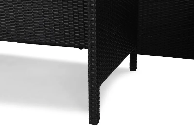 James Light Soffgrupp och Loungegrupp Utomhus  5-sits i konstrotting för Trädgård och Uteplats - Svart / Svarta dynor - Utemöbler & utemiljö - Utegrupp - Soffgrupp utomhus