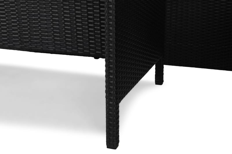 James Light Soffgrupp och Loungegrupp Utomhus  5-sits i konstrotting för Trädgård och Uteplats - Svart / Svarta dynor - Utemöbler & utemiljö - Utegrupp - Soffgrupp utomhus