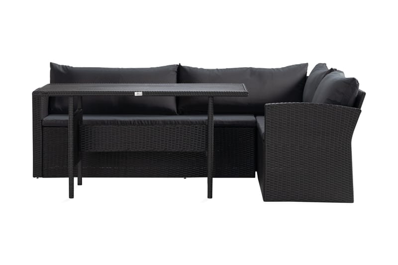 James Light Soffgrupp Utomhus  5-sits, Svart