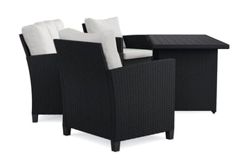 James Light Soffgrupp utomhus i konstrotting - Svart - Utemöbler & utemiljö - Utegrupp - Soffgrupp utomhus