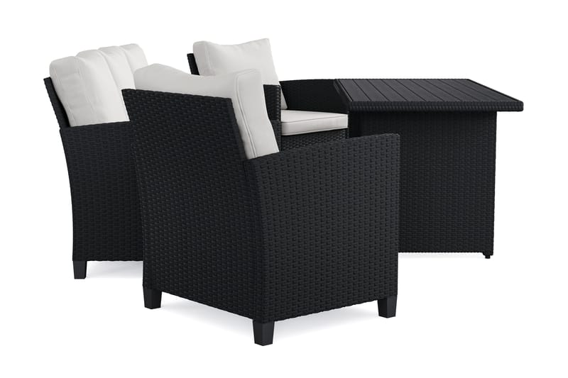 James Light Soffgrupp utomhus i konstrotting - Svart - Utemöbler & utemiljö - Utegrupp - Soffgrupp utomhus
