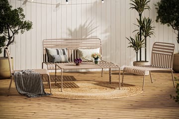 Jarva Liten 4-sits Soffgrupp Utomhus i metall - Beige - Utemöbler & utemiljö - Utegrupp - Soffgrupp utomhus