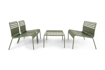 Jarva Liten 4-sits Soffgrupp Utomhus i metall - Grön - Utemöbler & utemiljö - Utegrupp - Soffgrupp utomhus