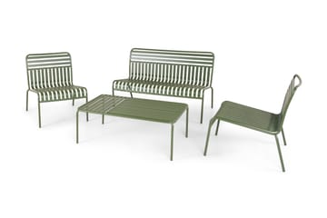 Jarva Liten 4-sits Soffgrupp Utomhus i metall - Grön - Utemöbler & utemiljö - Utegrupp - Soffgrupp utomhus