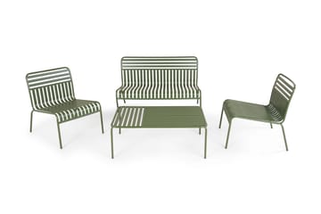 Jarva Liten 4-sits Soffgrupp Utomhus i metall - Grön - Utemöbler & utemiljö - Utegrupp - Soffgrupp utomhus