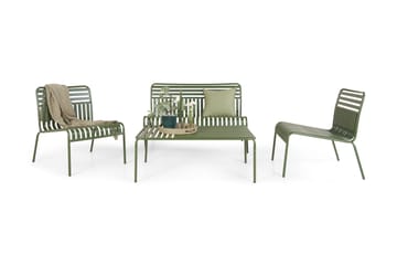 Jarva Liten 4-sits Soffgrupp Utomhus i metall - Grön - Utemöbler & utemiljö - Utegrupp - Soffgrupp utomhus