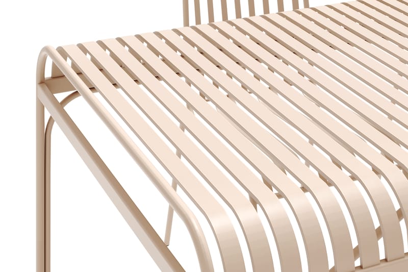 Jarva Liten Matgrupp Utomhus 200 cm med 4 stolar i metall - Beige - Utemöbler & utemiljö - Utegrupp - Matgrupp utomhus