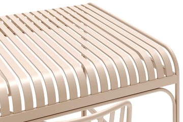 Jarva Liten Matgrupp Utomhus 200 cm med 4 stolar i metall - Beige - Utemöbler & utemiljö - Utegrupp - Matgrupp utomhus