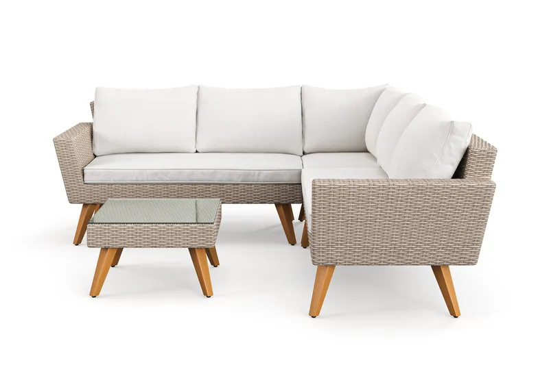 Karlskrona Loungegrupp utomhus - Brun - Utemöbler & utemiljö - Utegrupp - Soffgrupp utomhus