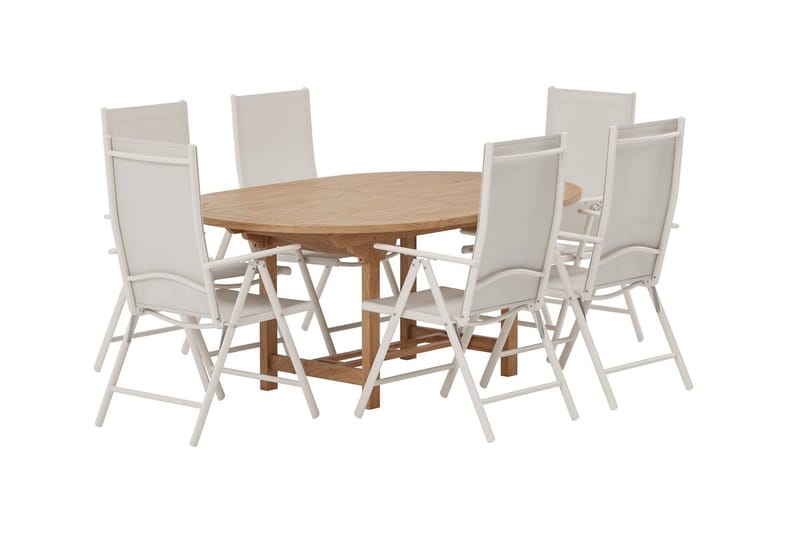 Kenya Förlängningsbart Matbord Utomhus 180-240 cm med 6 Break Karmstol - Utemöbler & utemiljö - Utegrupp - Matgrupp utomhus