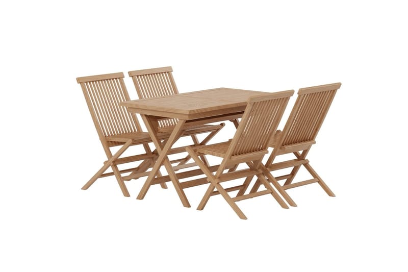Kenya Matbord Utomhus 120 cm med 4 Kenya Utestol Hopfällbar - Utemöbler & utemiljö - Utegrupp - Matgrupp utomhus