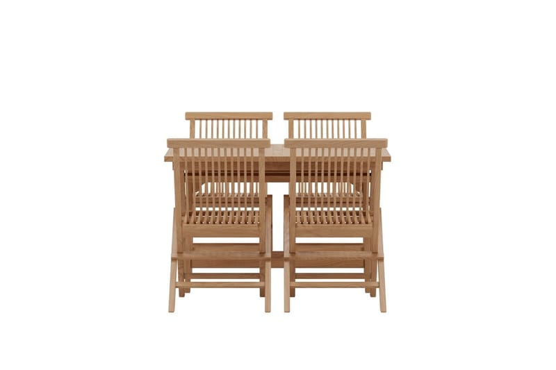 Kenya Matbord Utomhus 120 cm med 4 Kenya Utestol Hopfällbar - Utemöbler & utemiljö - Utegrupp - Matgrupp utomhus