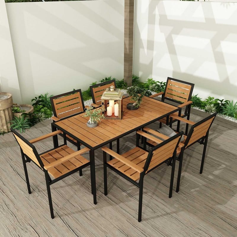 Klyren Matgrupp med 6 Stolar Utomhus - Natur - Utemöbler & utemiljö - Utegrupp - Matgrupp utomhus