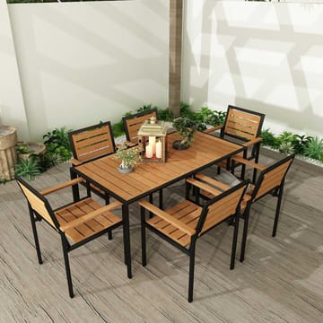 Klyren Matgrupp med 6 Stolar Utomhus - Natur - Utemöbler & utemiljö - Utegrupp - Matgrupp utomhus