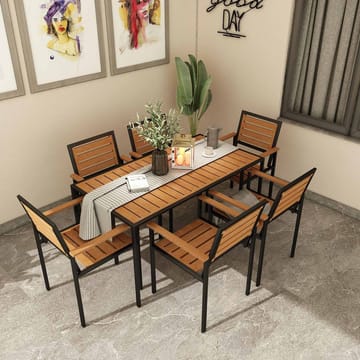 Klyren Matgrupp med 6 Stolar Utomhus - Natur - Utemöbler & utemiljö - Utegrupp - Matgrupp utomhus