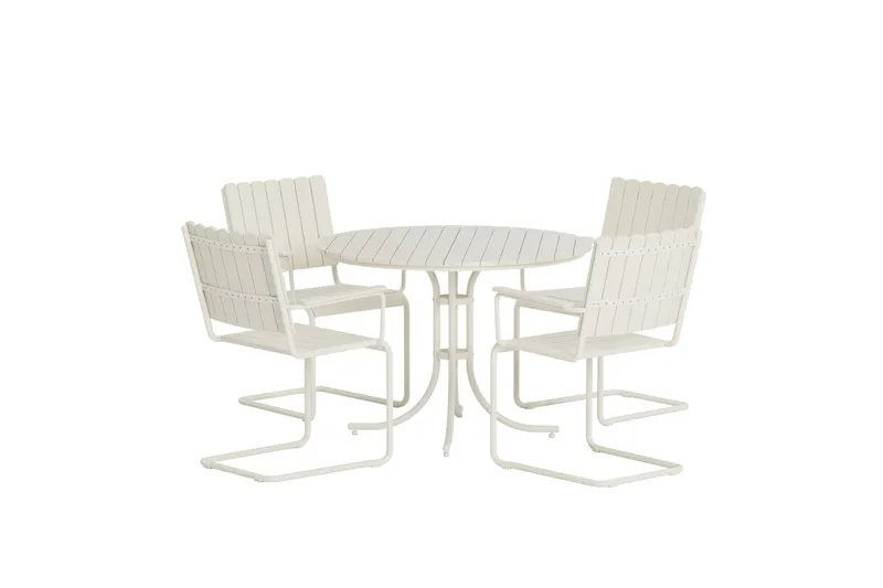 Kullaberg matgrupp utomhus - Vit - Utemöbler & utemiljö - Utegrupp - Matgrupp utomhus