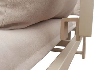 Lainelle 4-sits Soffgrupp för altan och terrass med beige dynor - Beige - Utemöbler & utemiljö - Utegrupp - Soffgrupp utomhus