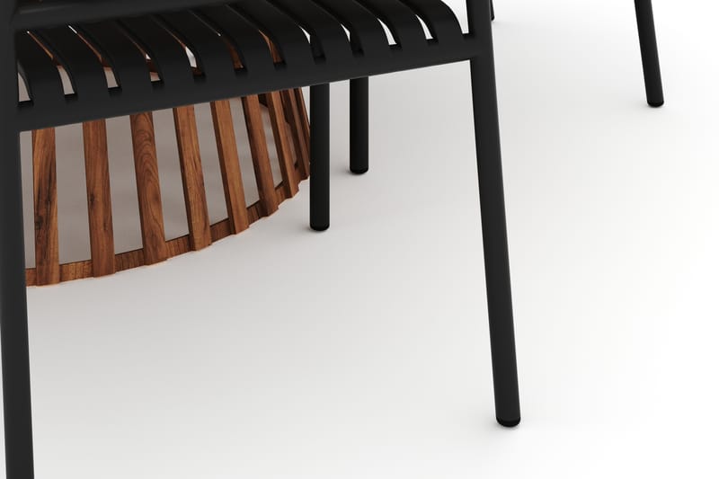 Lakenview Matbord Rund 150 cm med 6 Gardeno Matstolar - Natur - Utemöbler & utemiljö - Utegrupp - Matgrupp utomhus