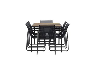 Lampedusa Matgrupp Utomhus 6-sits - Svart - Utemöbler & utemiljö - Utegrupp - Matgrupp utomhus