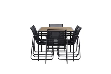 Lampedusa Matgrupp Utomhus 6-sits - Svart - Utemöbler & utemiljö - Utegrupp - Matgrupp utomhus