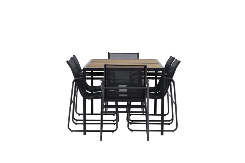 Lampedusa Matgrupp Utomhus 6-sits - Svart - Utemöbler & utemiljö - Utegrupp - Matgrupp utomhus